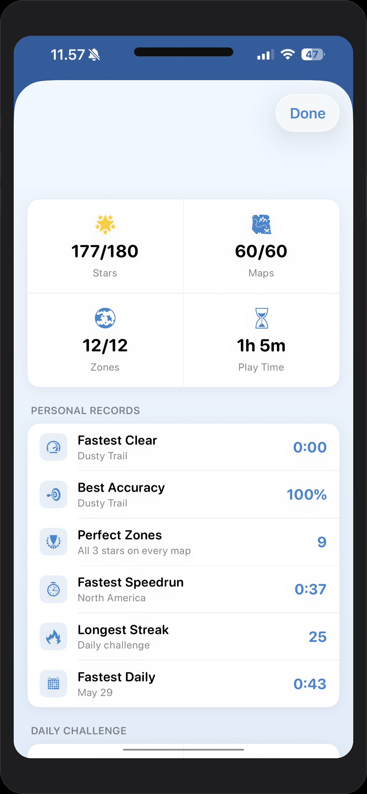 Hexposed stats and personal records